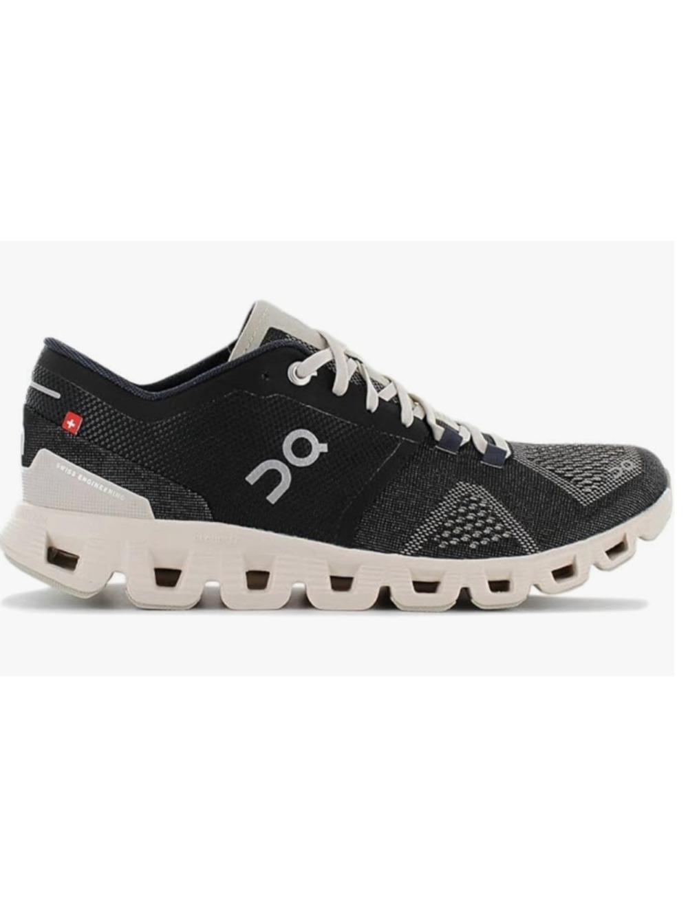 ON Cloud Cloud X Black/Pearl Women’s Size W7.5 Athletic Running Sneakers Shoes.